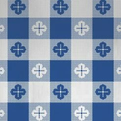 Hoffmaster Poly Tablecover, Navy Gingham, 25/Carton (220671)