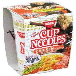 NISSIN Cup Noodles Chicken Flavor Ramen Noodle Soup, 2.25 Oz, 24 Count (220-00498)