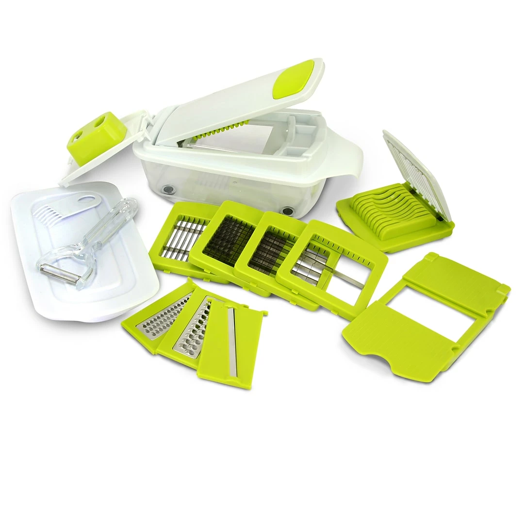 MegaChef 8-in-1 Multi-Use Slicer Dicer And Chopper With Interchangeable Blades (MG-MULTI-SLICER-DICER)
