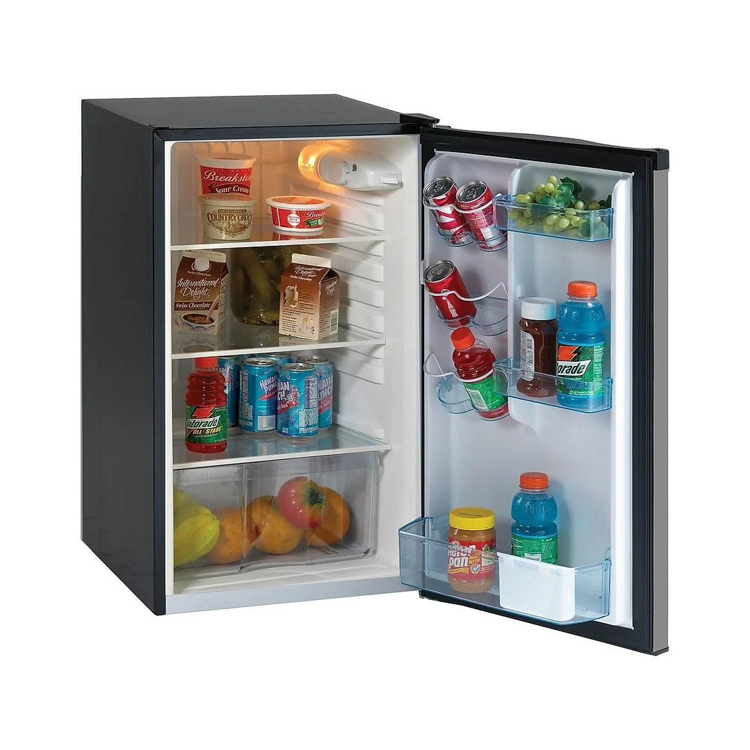 Avanti 4.4 Cu. Ft. Refrigerator, Black/Stainless Steel (AR4456SS) - Image 2