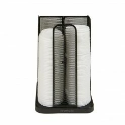 Mind Reader 'Totem' Metal Mesh Cup And Lid Carousel Organizer, Black (CDISPMESH-BLK)