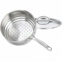 Cuisinart Chef's Classic Stainless Steel 3 Qt. Pour Saucepan With Cover, Silver (7193-20P)