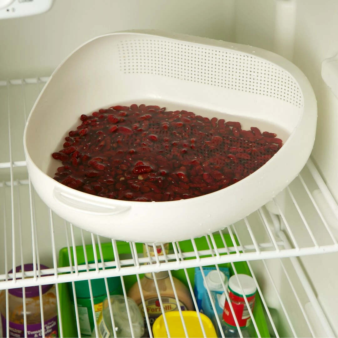 Mind Reader Rice And Grain Washer 2 Pc Set, White (RICE-WHT) - Image 7