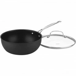 Cuisinart Chef's Classic Aluminum 1 Qt. Pour Saucepan, Black (635-16OP)