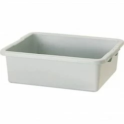 Rubbermaid® Bus/Utility Boxes, 5" X 20" X 15" (FG334900GRAY)