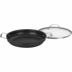 Cuisinart Assorted Materials 12" Frying Pan With Cover, Black (625-30D)