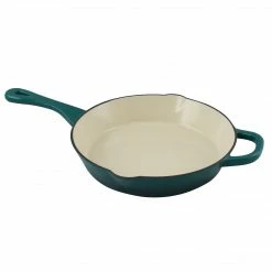 Crock-Pot Artisan Cast Iron 10 In. Skillet, Teal Ombre (111983.01)