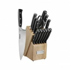 Trademark Global Top Chef® 15-Piece Stainless Steel Knife Set; Black