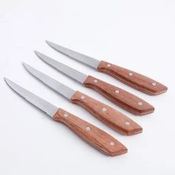 Gibson Home 107195.04 Seward Stainless Steel 4-Piece Steak Knives Set