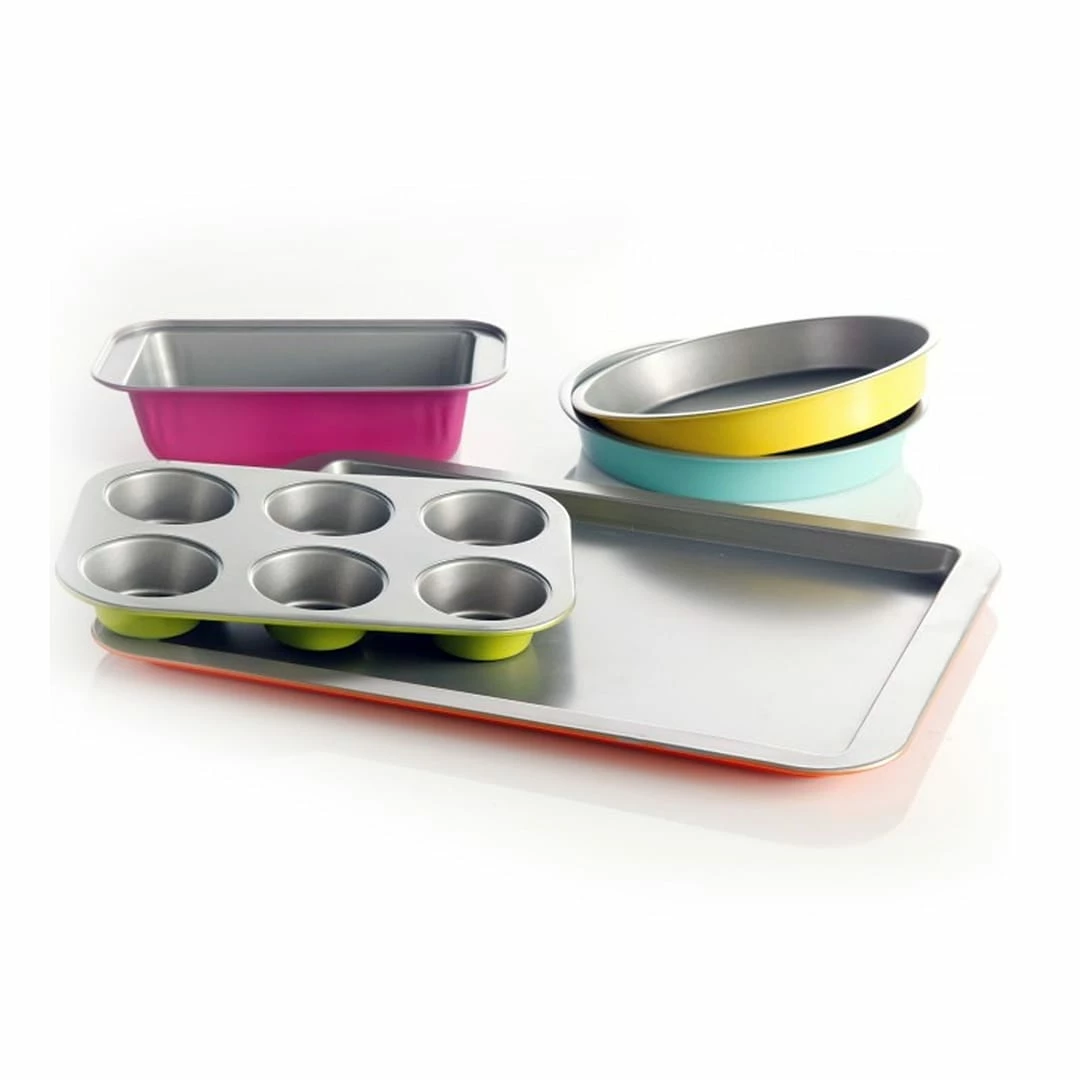 Gibson Home Color Splash Lyneham 5 Pc Carbon Steel Bakeware Set 93597261M