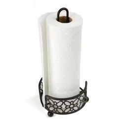 Mind Reader Free Standing Metal Paper Towel Holder, Black (PTHOLD-BLK)