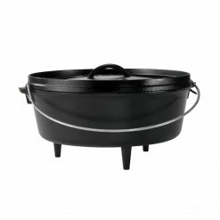Lodge Cast Iron Camp Dutch Oven 12 Inch / 6 Quart Black L12CO3