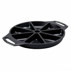 Lodge Seasoned Cast Iron Wedge Pan Black BW8WP