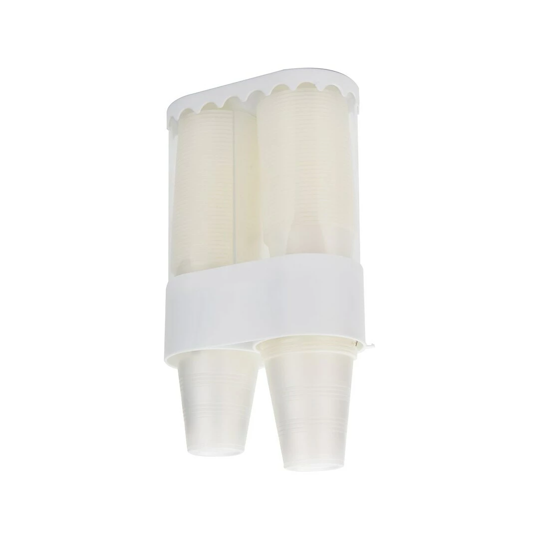Mind Reader Acrylic Disposable Cup Dispenser, White (CDISTOR-WHT) - Image 5