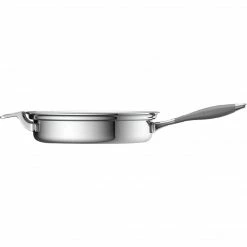 CookCraft Stainless Steel 10" Fry Skillet, Silver (CC-3003-10)