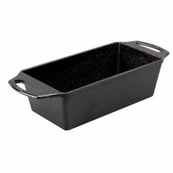 Lodge Seasoned Cast Iron 8.5 X 4.5 Inch Loaf Pan Black BW8LP