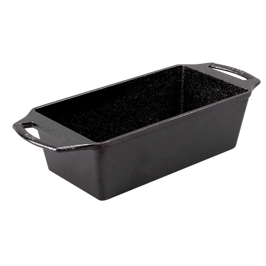 Lodge Seasoned Cast Iron 8.5 X 4.5 Inch Loaf Pan Black BW8LP