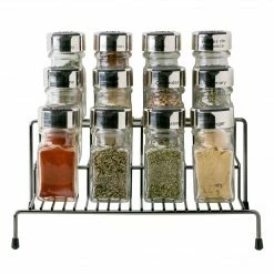 Kitchen Details 3 Tier Spice Rack Shelf Organizer, Onyx (24195-ONYX)