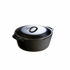 Lodge Cast Iron Dutch Oven 7 Quart Black L10DOL3