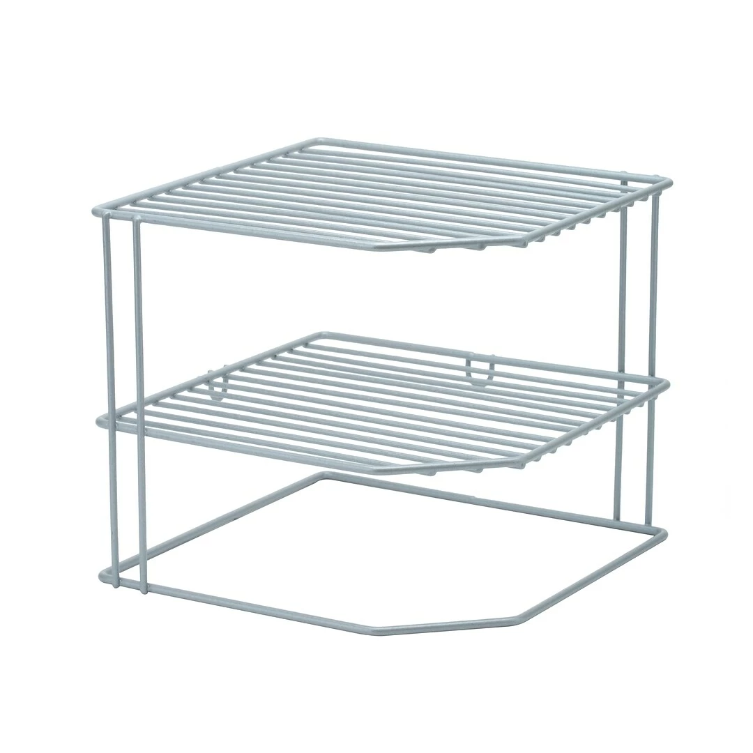 Kitchen Details Corner Shelf Organizer, Grey (24127-GREY) - Image 2