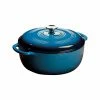Lodge Enameled Cast Iron Dutch Oven 7.5 Quart Blue EC7D33