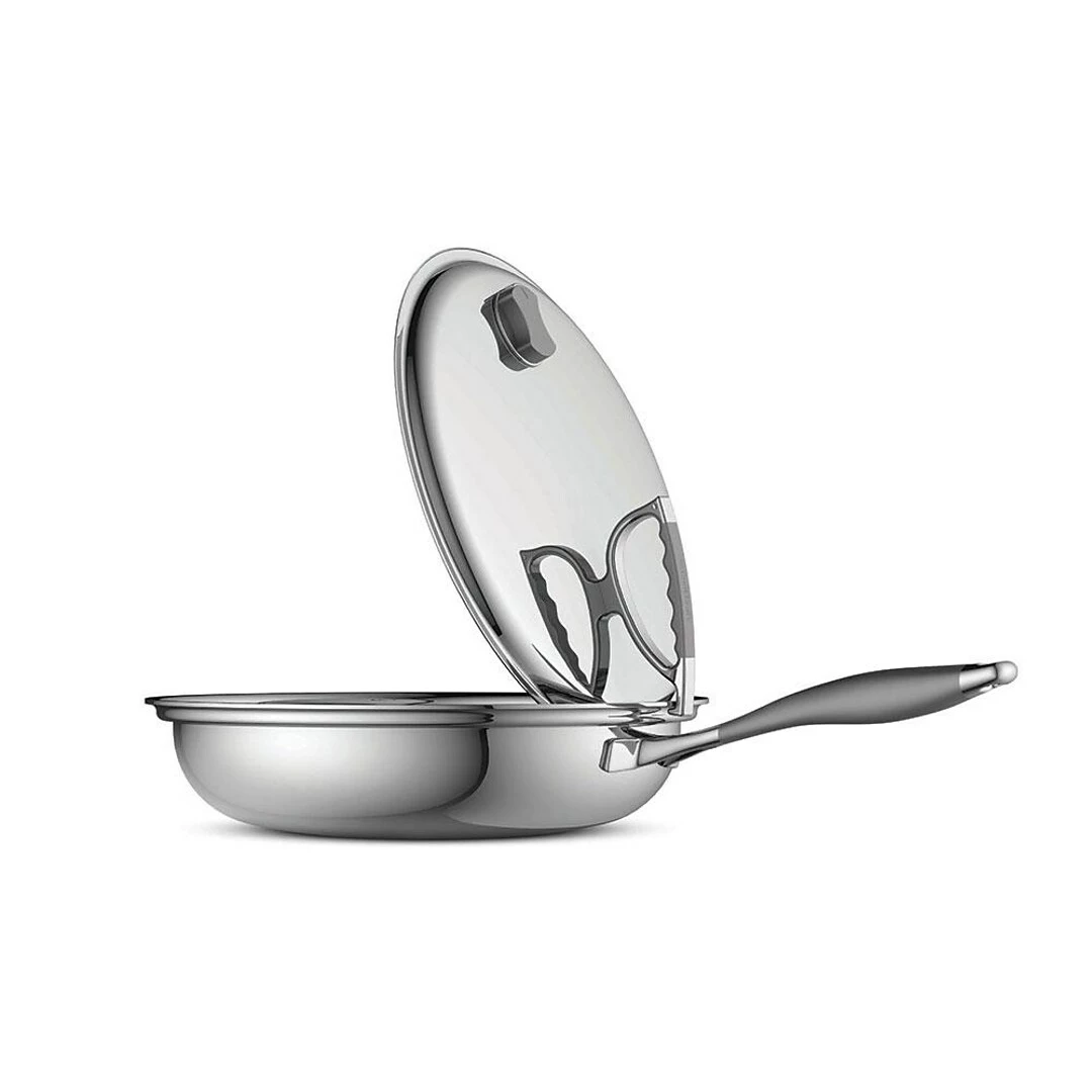 CookCraft Stainless Steel 13" French Skillet, Silver (CC-3005-13) - Image 3