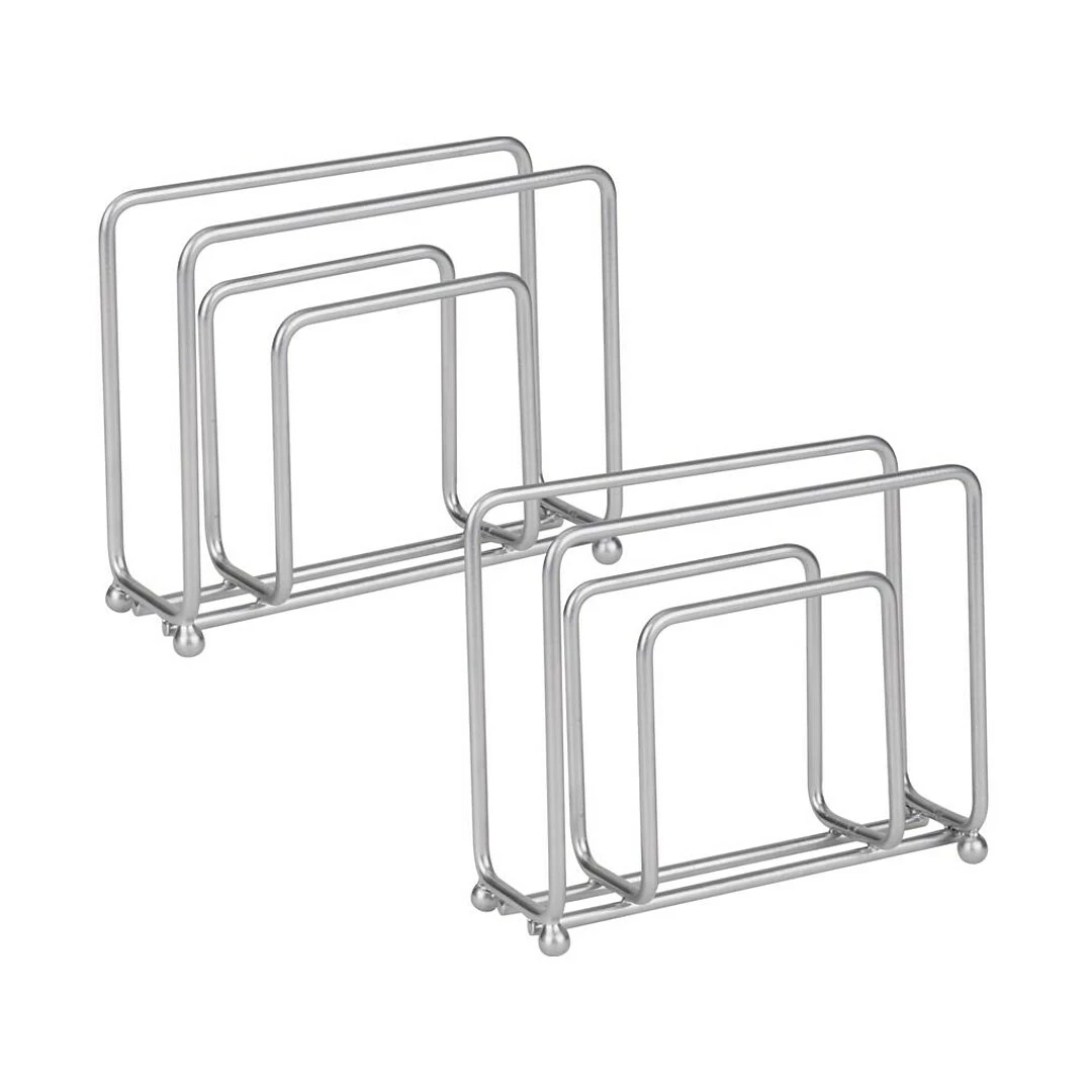 Mind Reader Plastic Multi-Functional Countertop Organizer, White/Black (SPORG-WHT)