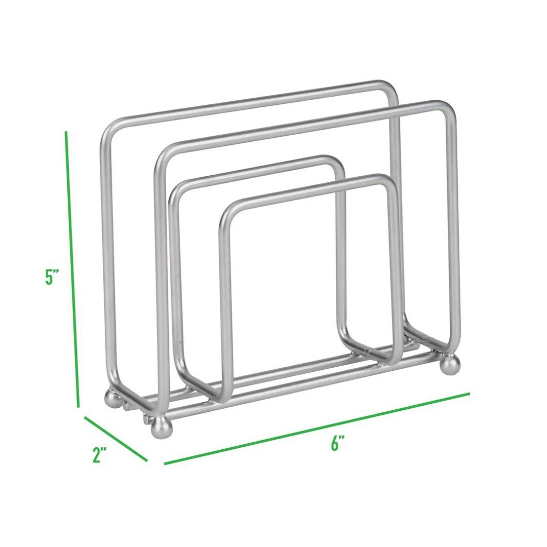 Mind Reader Plastic Multi-Functional Countertop Organizer, White/Black (SPORG-WHT) - Image 5