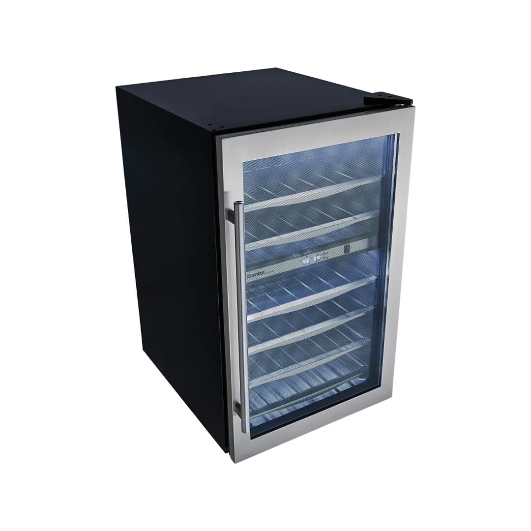 Danby Designer 4 Cu. Ft. Wine Cooler, Black/Stainless Steel (DWC040A3BSSDD) - Image 2