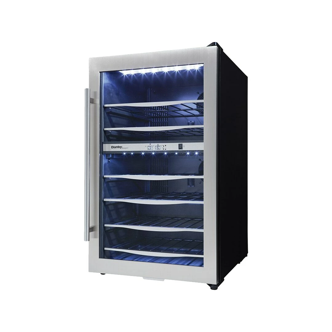 Danby Designer 4 Cu. Ft. Wine Cooler, Black/Stainless Steel (DWC040A3BSSDD) - Image 4