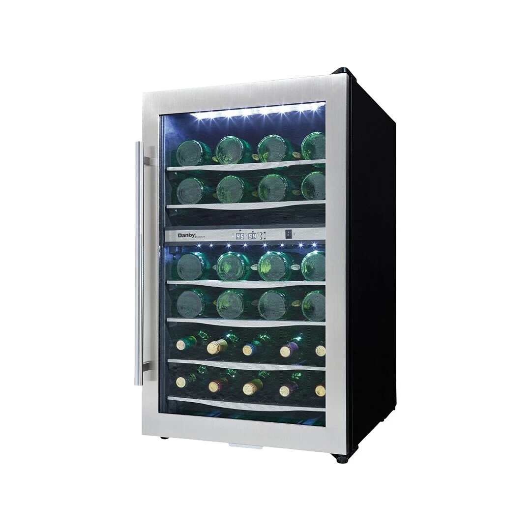 Danby Designer 4 Cu. Ft. Wine Cooler, Black/Stainless Steel (DWC040A3BSSDD) - Image 7