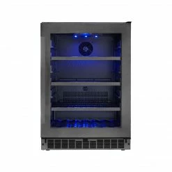 Silhouette Select Prague 5.6 Cu. Ft. Refrigerator, Black Stainless (SSBC056D2B-S)