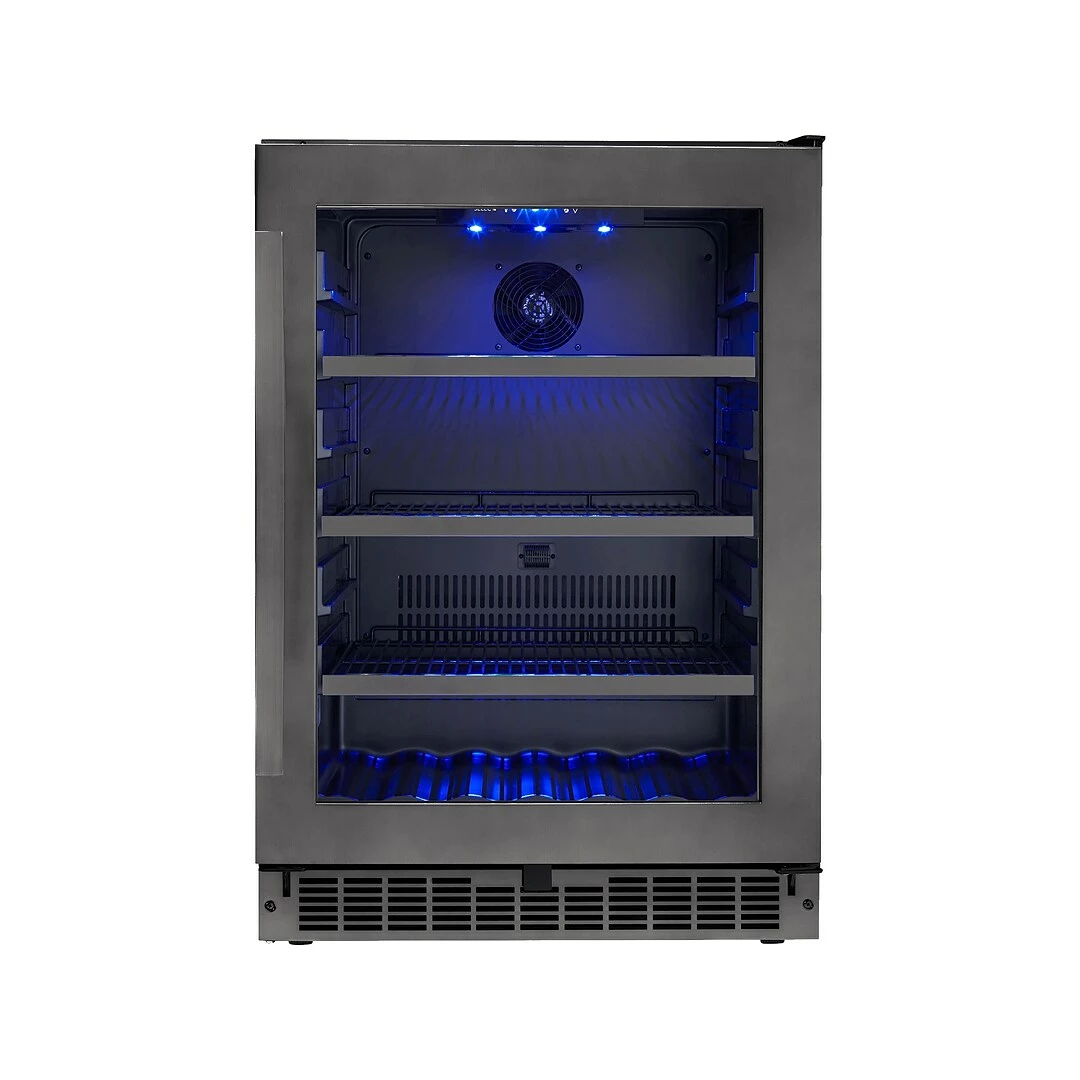 Silhouette Select Prague 5.6 Cu. Ft. Refrigerator, Black Stainless (SSBC056D2B-S)