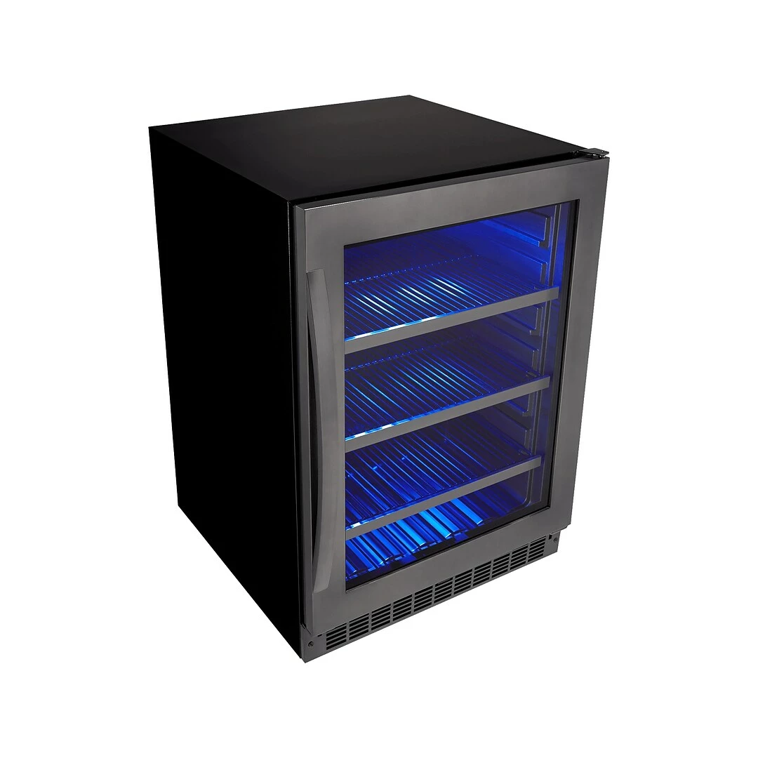 Silhouette Select Prague 5.6 Cu. Ft. Refrigerator, Black Stainless (SSBC056D2B-S) - Image 2