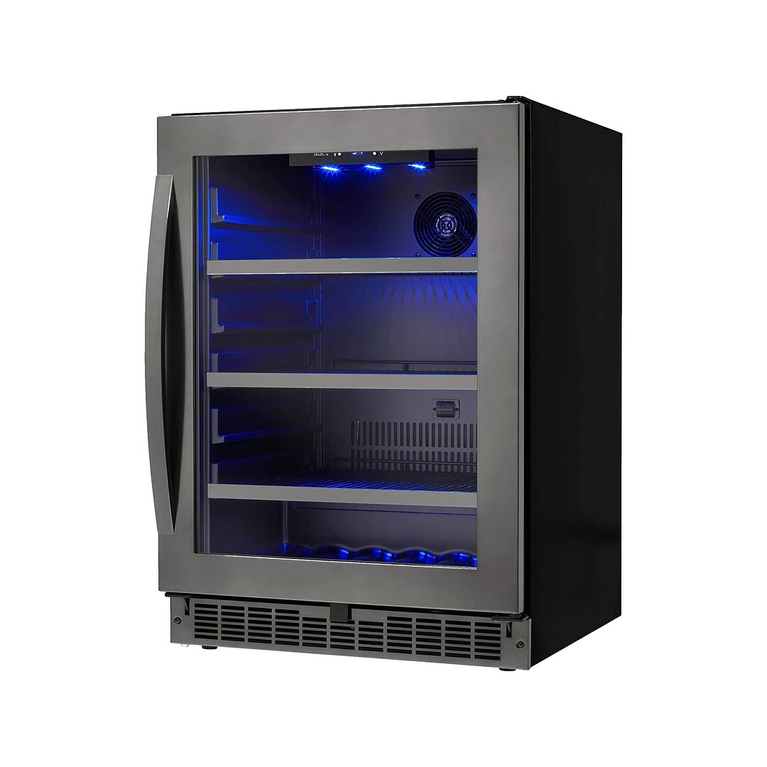 Silhouette Select Prague 5.6 Cu. Ft. Refrigerator, Black Stainless (SSBC056D2B-S) - Image 3