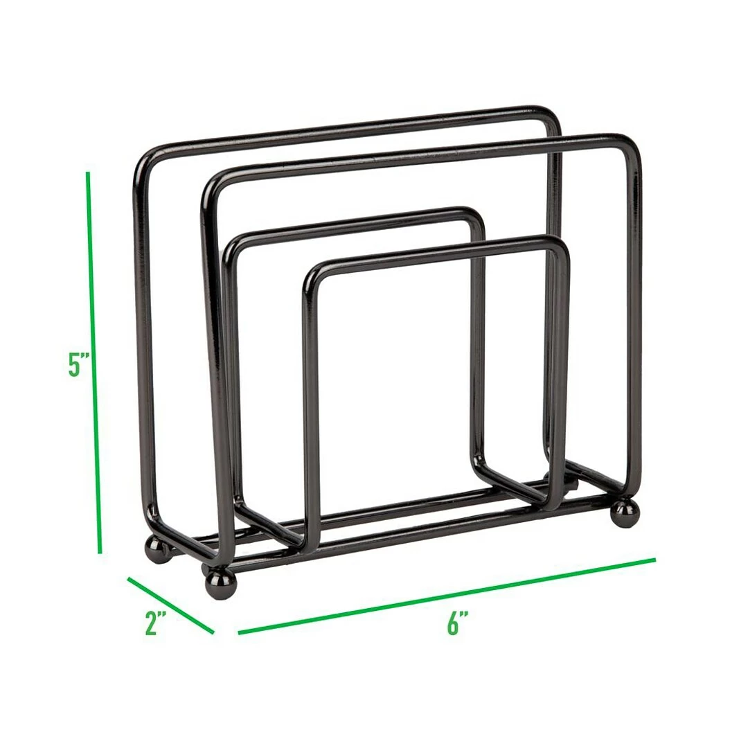 Mind Reader Tabletop Napkin Dispenser, Gray (2NAPKIN-GRY) - Image 5