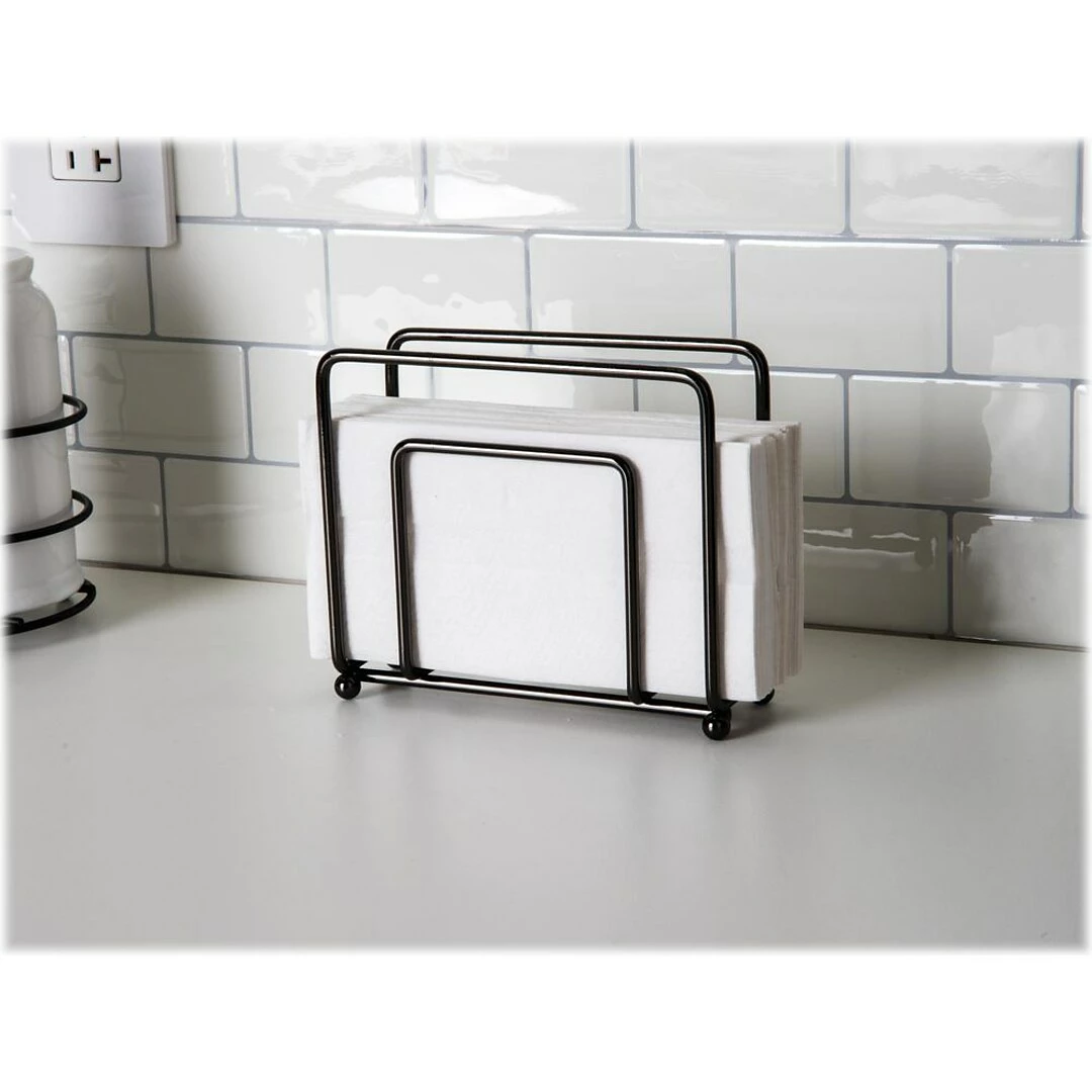 Mind Reader Tabletop Napkin Dispenser, Gray (2NAPKIN-GRY) - Image 7