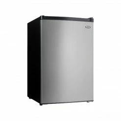 Danby 4.5 Cu. Ft. Refrigerator W/Freezer, Stainless Steel (DCR045B1BSLDB-3)