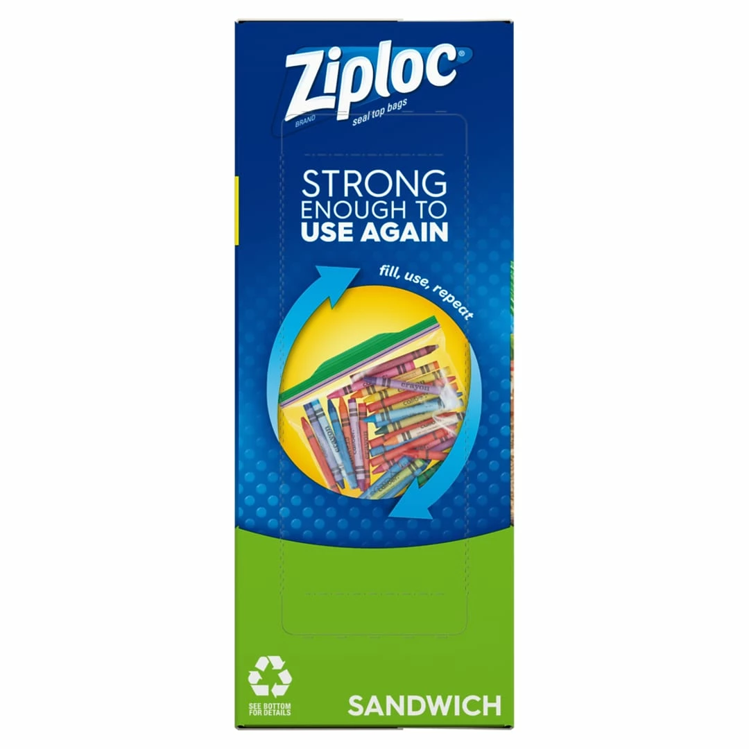 Ziploc Sandwich Bags, 90 Bags/Box (315885) - Image 3