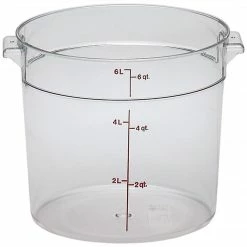 Cambro Polypropylene Round Food Storage Container, 8 Quart (RFS8PP190)