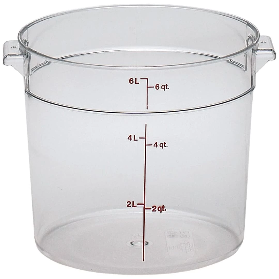 Cambro Polypropylene Round Food Storage Container, 8 Quart (RFS8PP190)