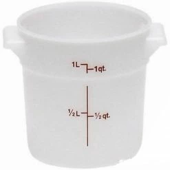 Cambro White Food Storage Container, 1 Quart (RFS1148)