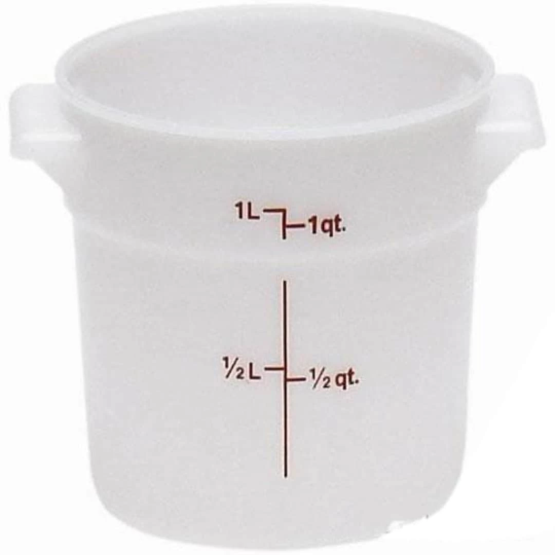 Cambro White Food Storage Container, 1 Quart (RFS1148)