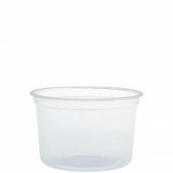 Dart® MicroGourmet® Round Deli Containers, 16 Oz., Translucent, 500/Carton (MN16-0100)