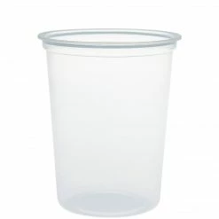 Dart® MicroGourmet® Round Deli Containers, 32 Oz., Translucent, 500/Carton (MN32-0100)