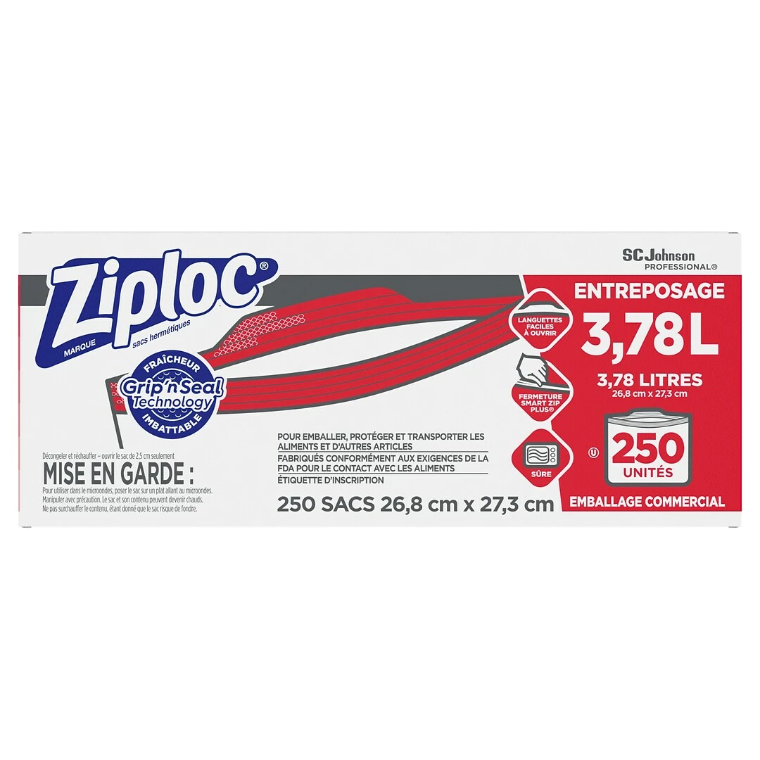 Ziploc Storage Bags, Gallon, 250 Bags/Carton (682257) - Image 2