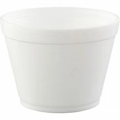 Dart® J Cup® Round Insulated Foam Food Containers, 16 Oz., White, 500/Carton (16MJ32)