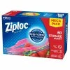Ziploc Medium Storage Bags, 1 Qt., 80/Box (314471)