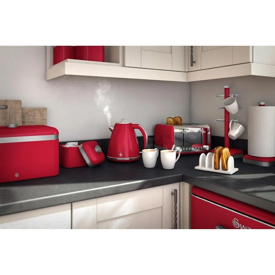 Salton Swan Retro Storage Ware, 1L Set Of 3 Canisters (SWKA1020BLN) - Image 3