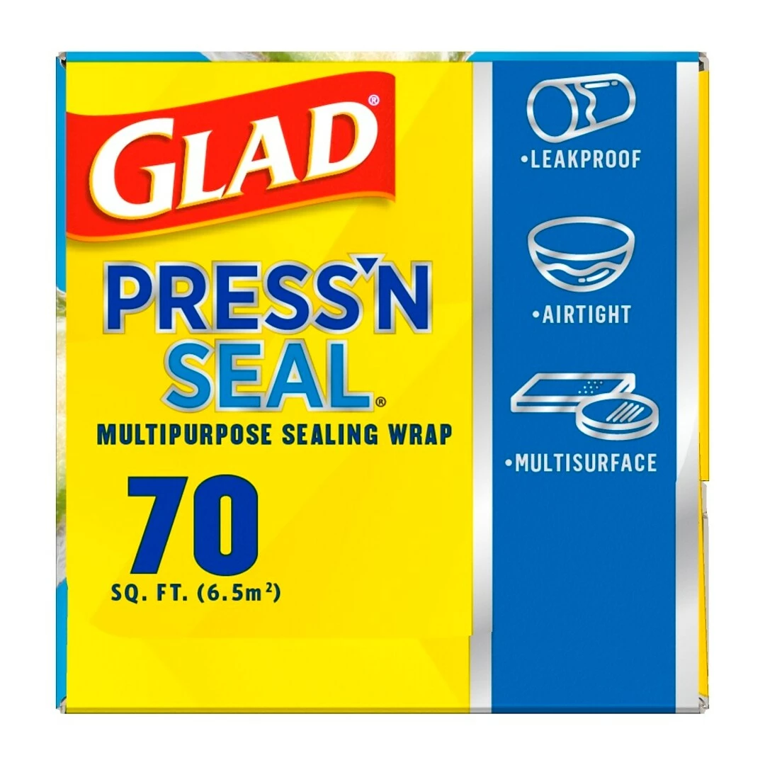 GladĀ® Press'n Seal Plastic Food Wrap, 70 Sq. Ft. Roll, 12 Boxes/Carton (70441) - Image 8